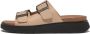 FitFlop Gen-FF Buckle Two-Bar Leather Slides BEIGE - Thumbnail 2