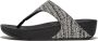 FitFlop Lulu Shimmerweave Toepost Sandalen Slippers ZWART - Thumbnail 2