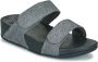 FitFlop TM Lulu Shimmer Adjustable Slides slippers zwart - Thumbnail 2