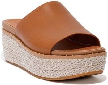 FitFlop Slippers ELOISE ESPADRILLE WEDGES LIGHT TAN