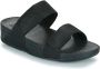 FitFlop TM Lulu Shimmer Adjustable Slides slippers zwart - Thumbnail 2