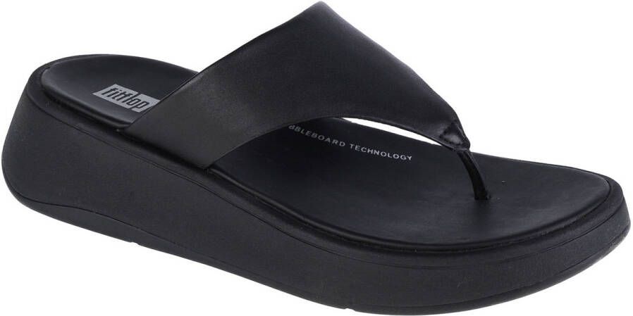 Fit Flop F-mode flatform all black Zwart