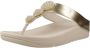 FitFlop Fino Beadie Metallic Sandalen Beige Vrouw - Thumbnail 2