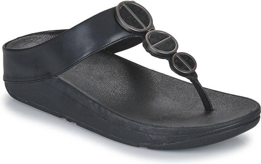 FitFlop Teenslippers HALO METALLIC-TRIM TOE-POST SANDALS