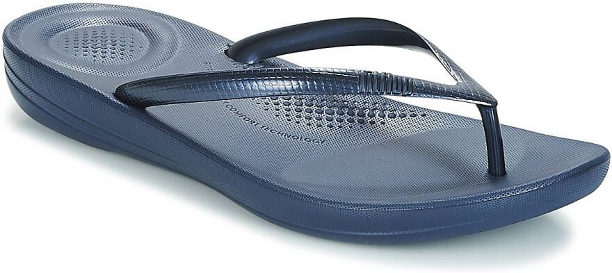 764 FitFlop Iqushion Ergonomic Teenslippers Dames Blauw - Foto 2