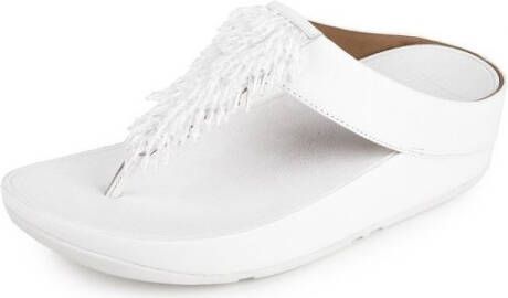 FitFlop Teenslippers RUMBA TM TOE-THONG SANDALS CRYSTAL URBAN WHITE