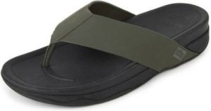 FitFlop Teenslippers SURFER TM TOE POST IN NEOPRENE CAMOUFLAGE GREEN