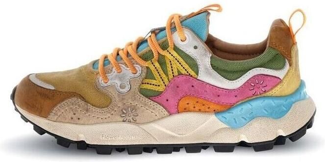 Flower Mountain Lage Sneakers YAMANO 3 2017817-1D83 BROWN-CHESTNUT FUCHSIA