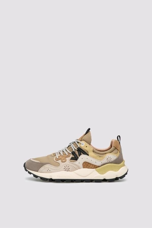 Flower Mountain Sneakers laag 'YAMANO 3 MAN' taupe