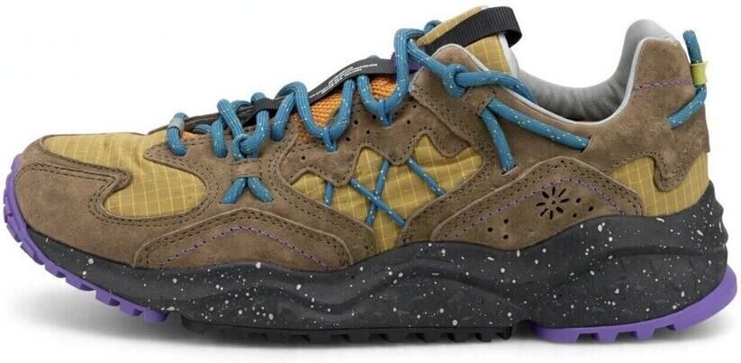 Flower Mountain Yamabushi Sneakers blauw bruin