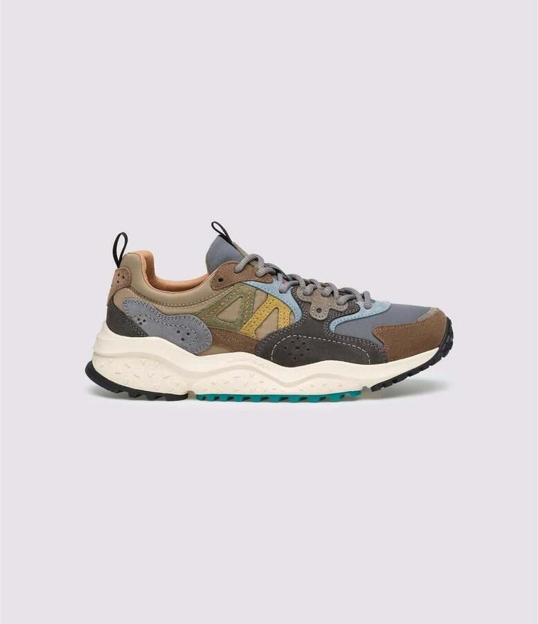 Flower Mountain Sneakers Soli Brown Black Dark Grey