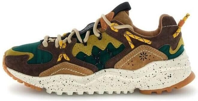 Flower Mountain Sneakers YAMABUSHI 2019511 03 3D41-DARK BROWN GREEN BOTTLE - Foto 2