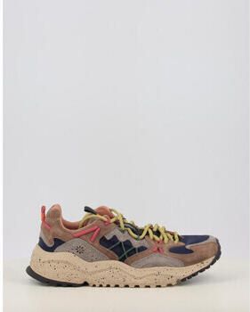 Flower mountain sneaker Yamabushi suède en textiel bruin grijs blauw - Foto 2
