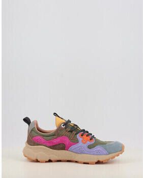 Flower Mountain Groene en Blauwe Technische Stof en Suede Sneakers Multicolor Dames - Foto 7