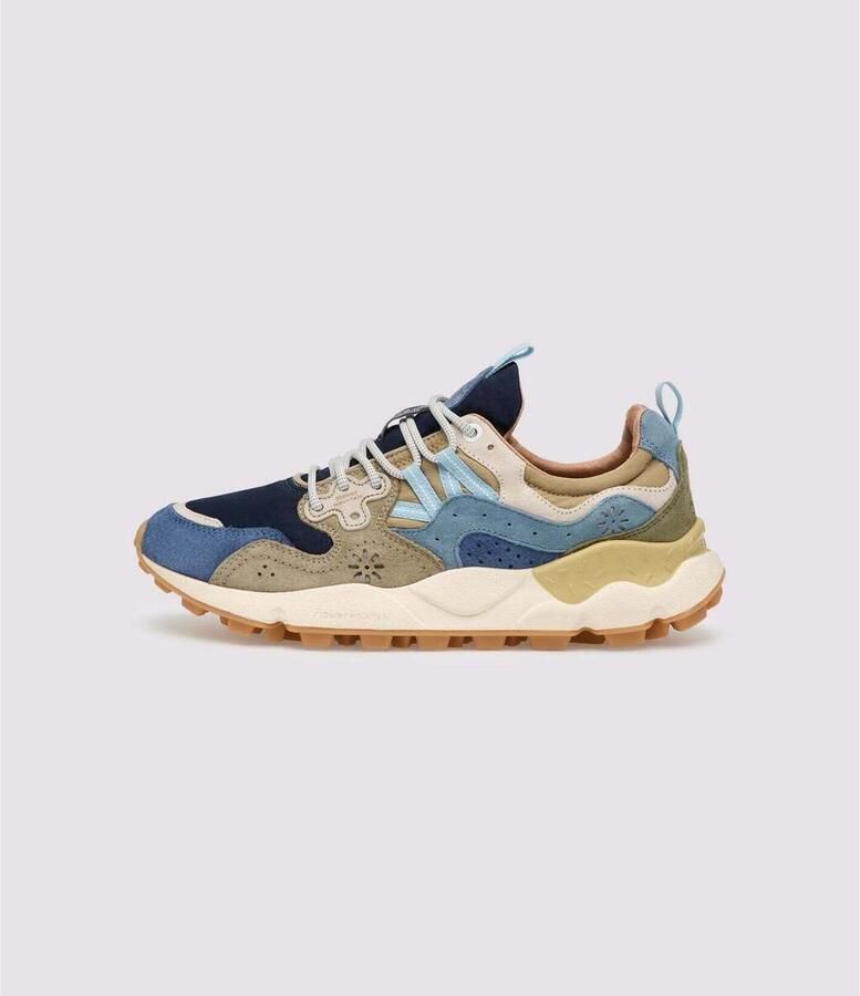 Flower Mountain Sneakers Yamano 3 Navy Light Brown Grey