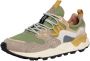 Flower Mountain Lichtbruin Militair Suède Canvas Sneakers Multicolor Heren - Thumbnail 2