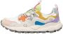 Flower Mountain Suede and technical fabric sneakers Yamano 3 Woman White Dames - Thumbnail 2