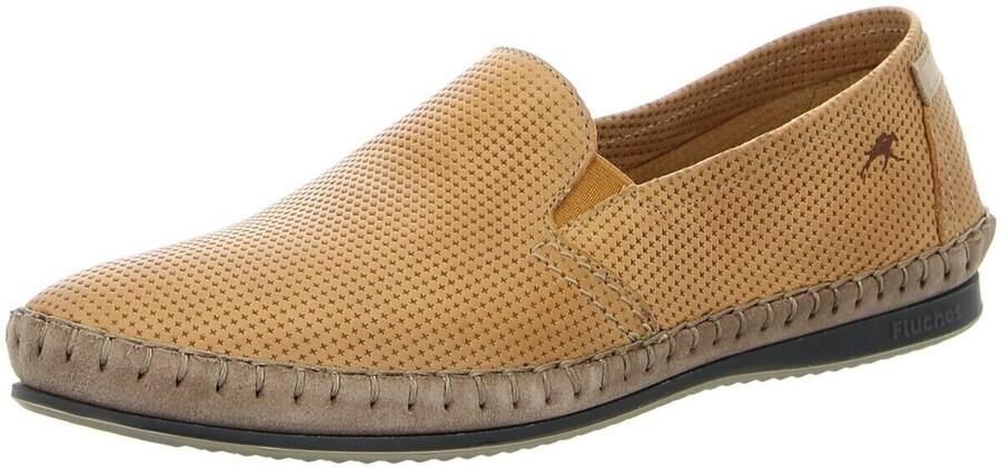 Fluchos Bruin leren loafers met decoratief stiksel - Foto 4
