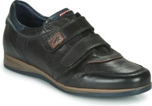 Fluchos zwarte schoen met 2 velcro