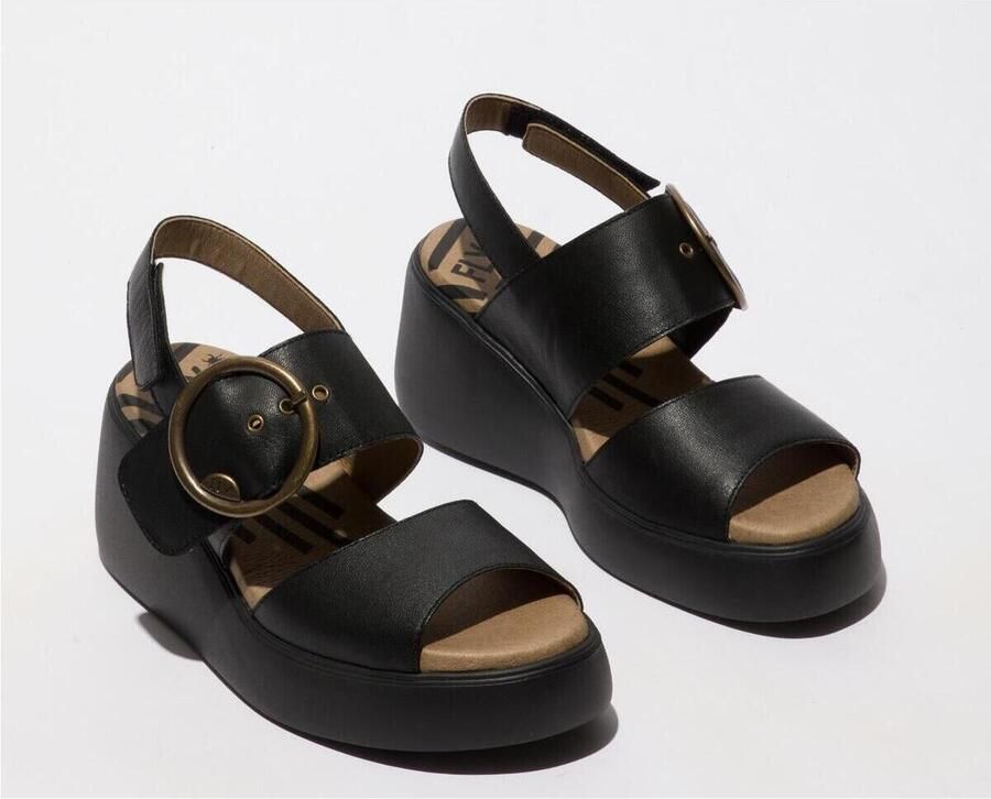 Fly London Sandalen met sleehak DIGO