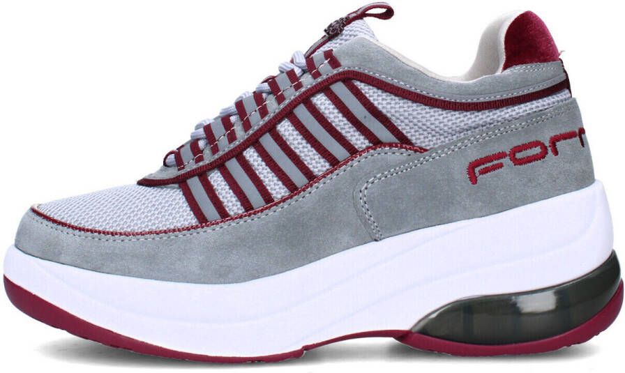 FORNARINA donna sneakers con zeppa UP WHITE LACE