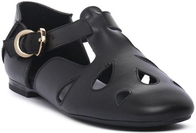 Frau Platte sandalen 69M1NERO