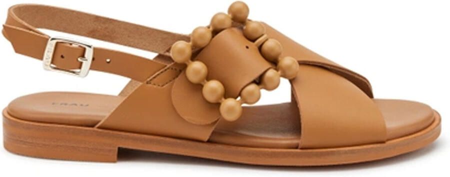 Frau Moderne Sandaal voor Zomeroutfits Brown Dames