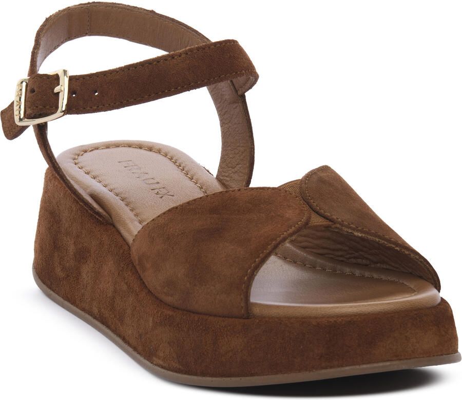 Frau Sandalen met sleehak VELOUR BRUCIATO