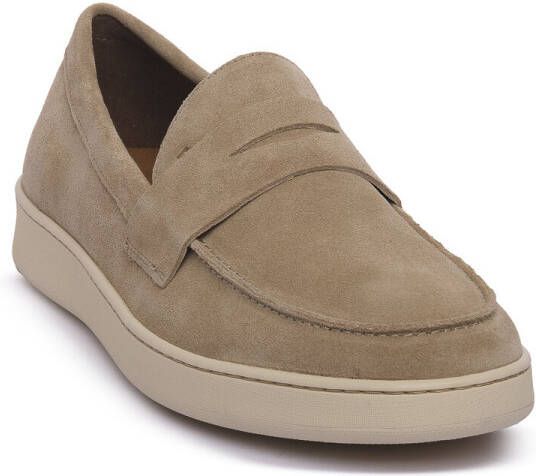 Frau Mocassins SUEDE AVENA PANNA