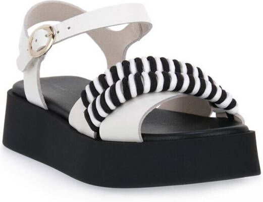 Frau Sandalen London Nero Bianco