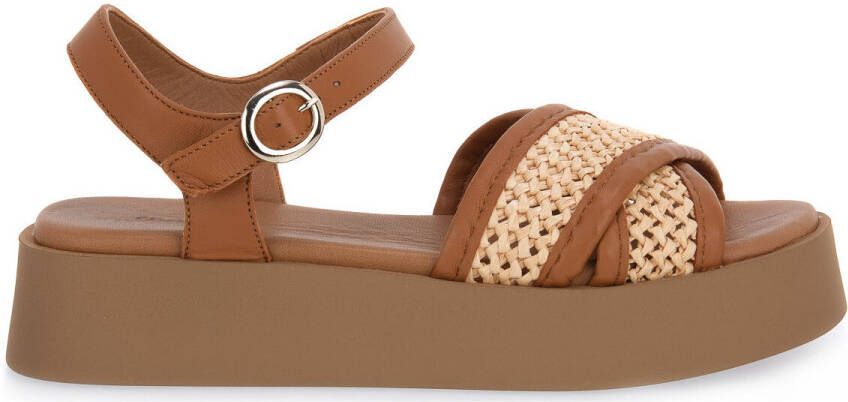 Frau Sandalen RAFIA MACRAME ECRU
