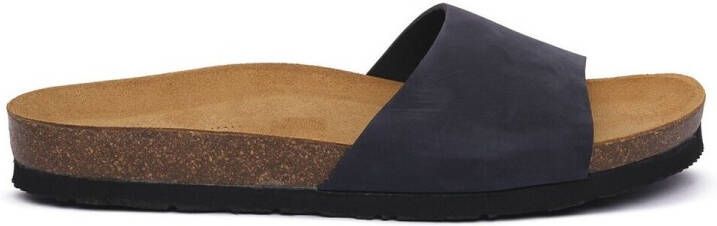Frau Slippers NABUK BLU