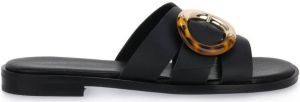 Frau Slippers LINDIN TURTLE NERO