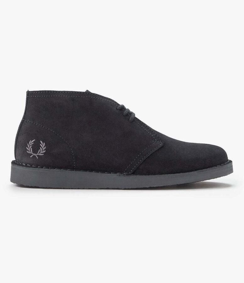 Fred Perry Enkellaarzen Hawley Suede Black