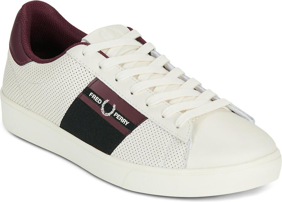 Fred Perry Lage Sneakers Spencer Perf Leather Branded Tape - Foto 2