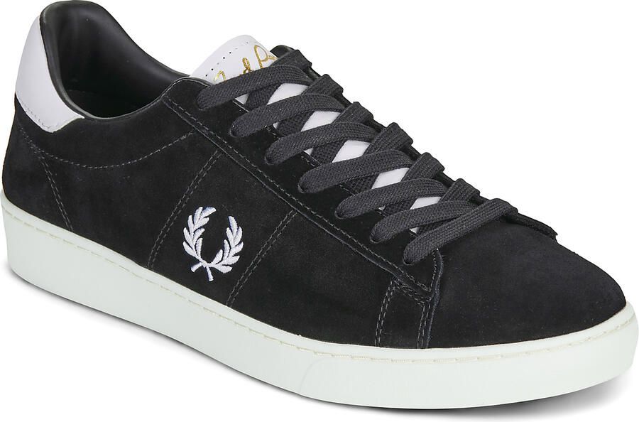 Fred Perry Zwarte leren Spencer sneakers - Foto 2