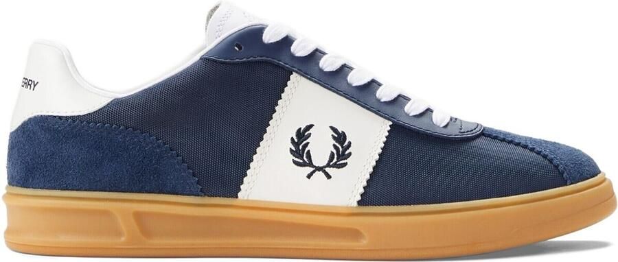 Fred Perry Fredperry B4 Gestructureerd Poly Suède Sneakers Fashion Wear Volwassen