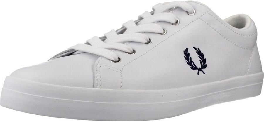 Fred Perry Baseline leather white