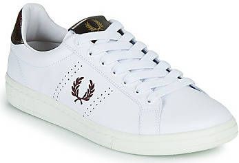 Fred Perry men's shoes leather trainers sneakers b722 Wit Heren - Foto 10