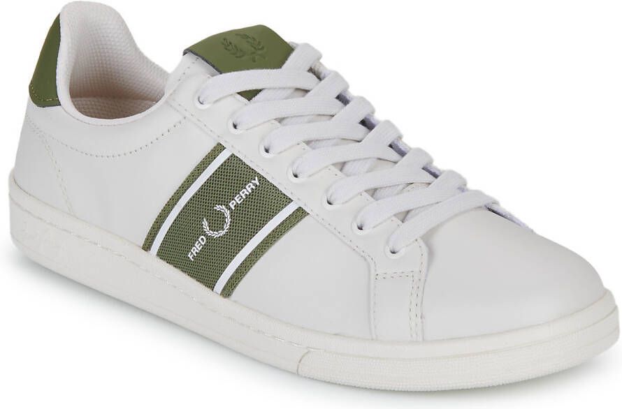 Fred Perry Lage Sneakers B721 LEA GRAPHIC BRAND MESH