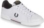 Fred Perry men's shoes leather trainers sneakers b722 Wit Heren - Thumbnail 4