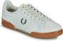 Fred Perry Leren Sneakers met Contrast Hiel Tab White Heren - Thumbnail 2