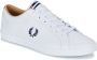 Fred Perry Heren Leren Baseline Sneakers B4330 White Unisex - Thumbnail 2