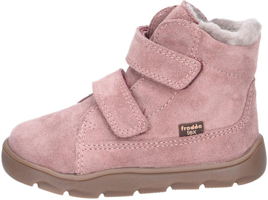 Froddo Kid's Zeru Tex Furry Barefoot Winterschoenen bruin roze - Foto 3