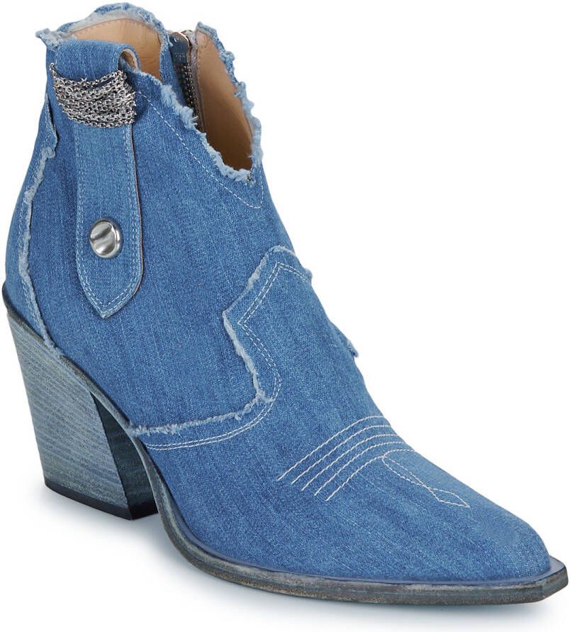 Fru.it Laarzen 8575-944-CUOIO-GREZZO-JEANS-LAVATO