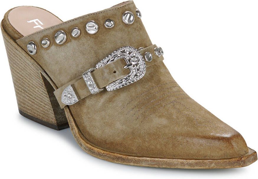 Fru.it Slippers 8586-944-CUOIO-GREZZO-VELOUR-PLANET