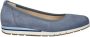 Gabor Blauwe nubuck leren ballerina's Blue Dames - Thumbnail 3