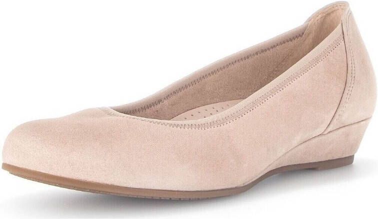 Gabor Lichtroze fluwelen leren ballerina's Pink Dames - Foto 2