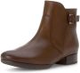 Gabor Elegante Leren Enkellaars Bruin Brown Dames - Thumbnail 3
