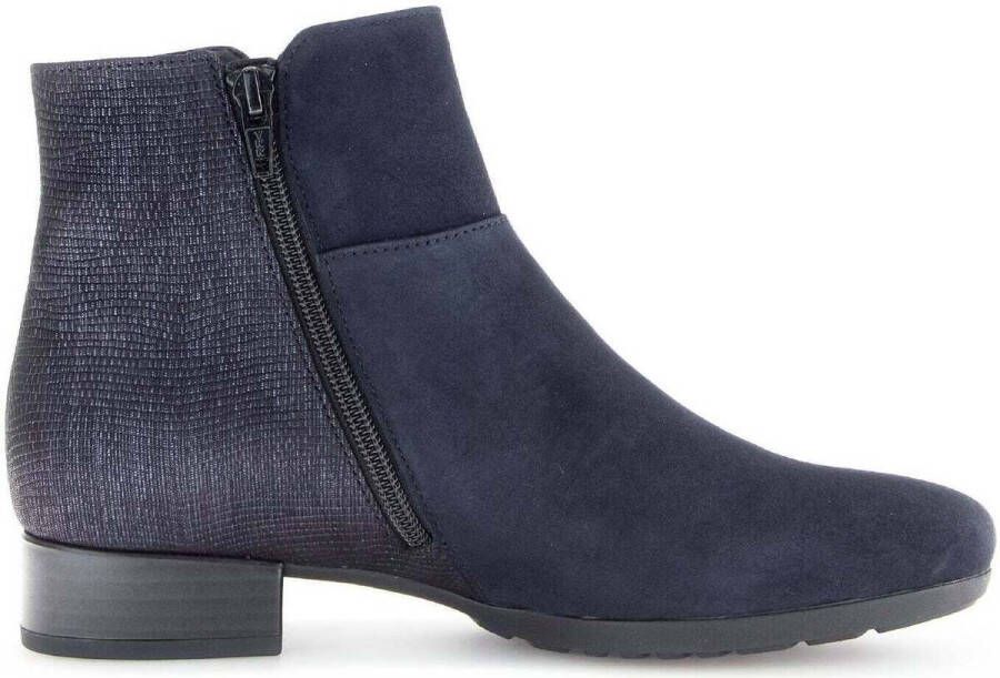 Gabor 714.1 Enkellaarsjes Enkelboots met rits Dames Blauw - Foto 3